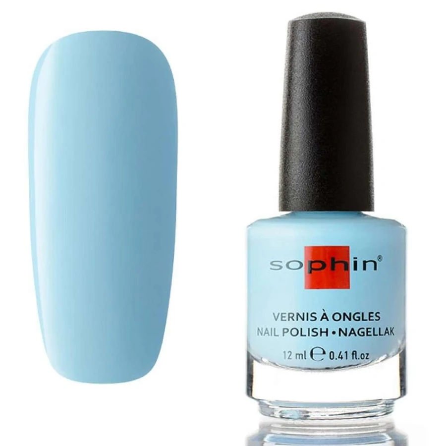 Лак Sophin Nail Lacquer №360 блакитний з бірюзовим підтоном, емаль 12 мл