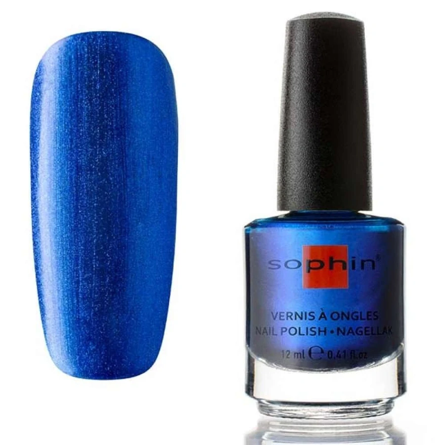 Лак Sophin Nail Lacquer №366 темно-синій із шиммером 12 мл