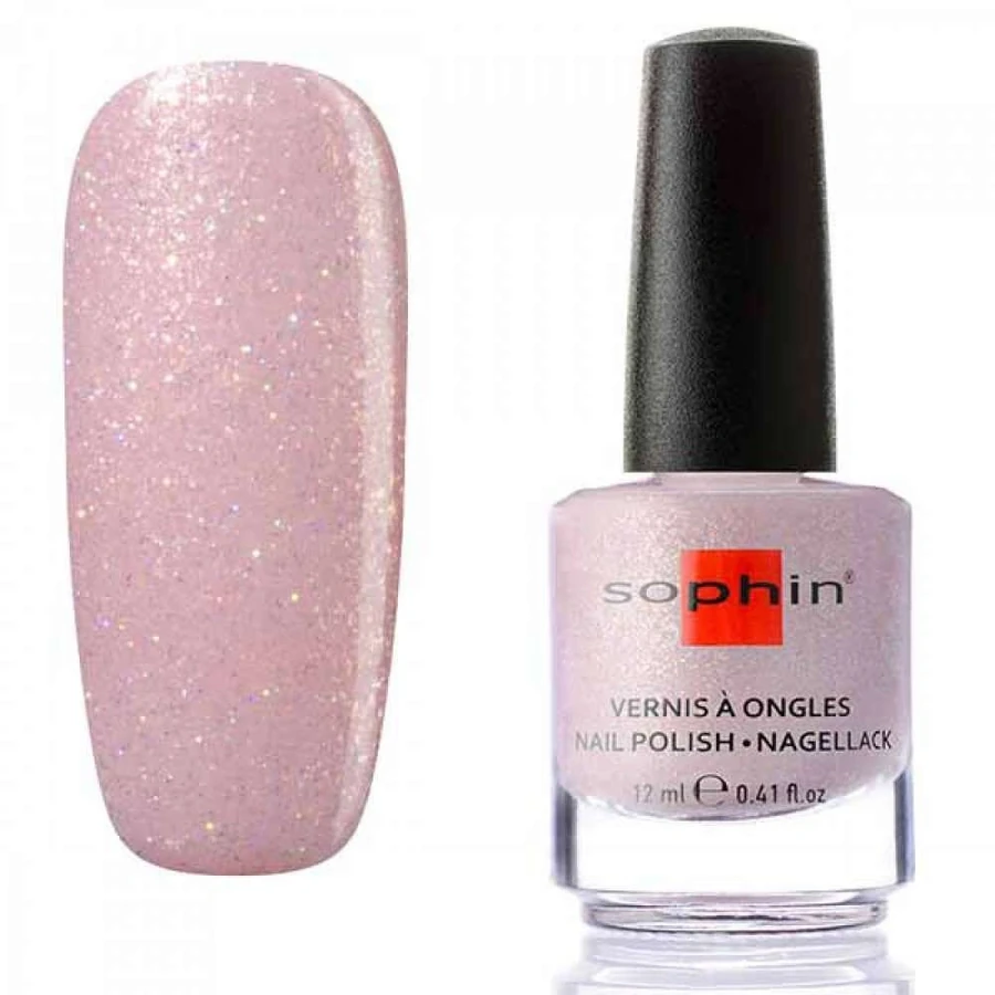 Лак Sophin Nail Lacquer №372 світло-рожевий із шиммером 12 мл