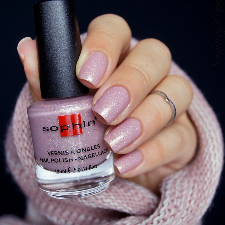 Лак Sophin Nail Lacquer №372 світло-рожевий із шиммером 12 мл