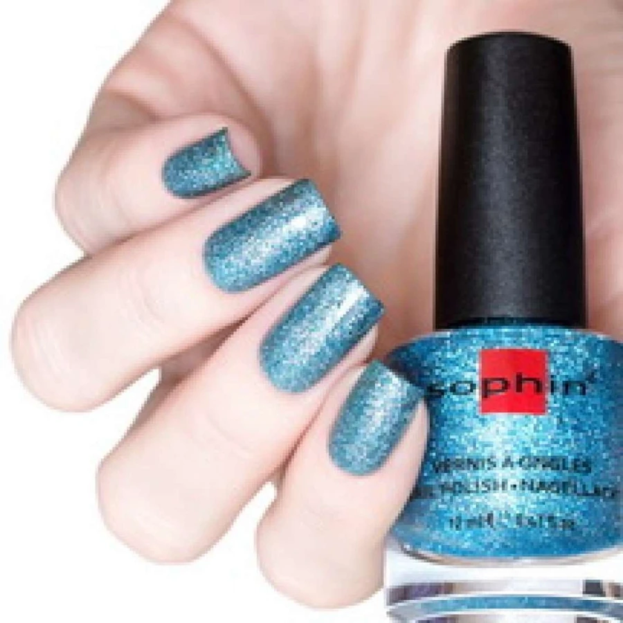 Лак Sophin Nail Lacquer №375 блакитний голографік 12 мл