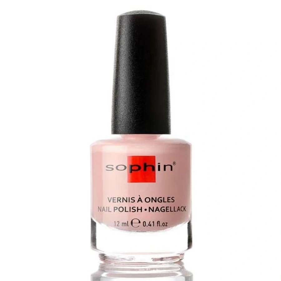 Лак Sophin Nail Lacquer №382 ніжно-рожевий із мікро шиммером 12 мл