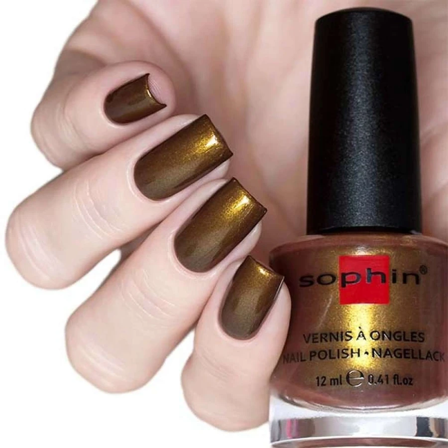 Лак Sophin Nail Lacquer №386 бронзовий із шиммером 12 мл