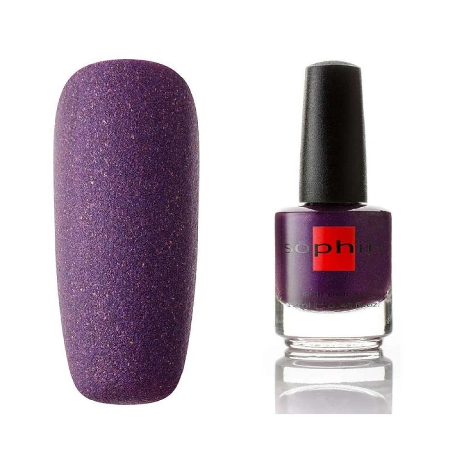 Лак Sophin Nail Lacquer №315 фіолетовий із золотистим шиммером 12 мл