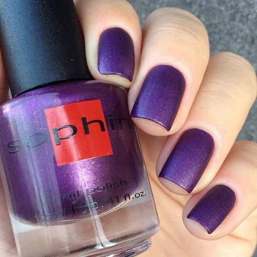 Лак Sophin Nail Lacquer №315 фіолетовий із золотистим шиммером 12 мл