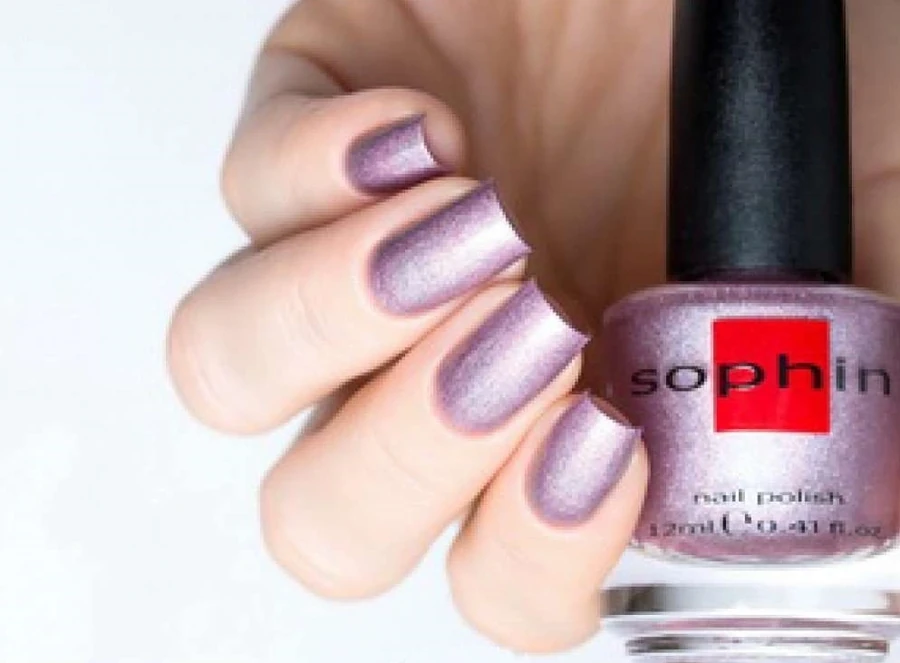 Лак Sophin Nail Lacquer Prisma №207 бузково-рожевий голографік 12 мл