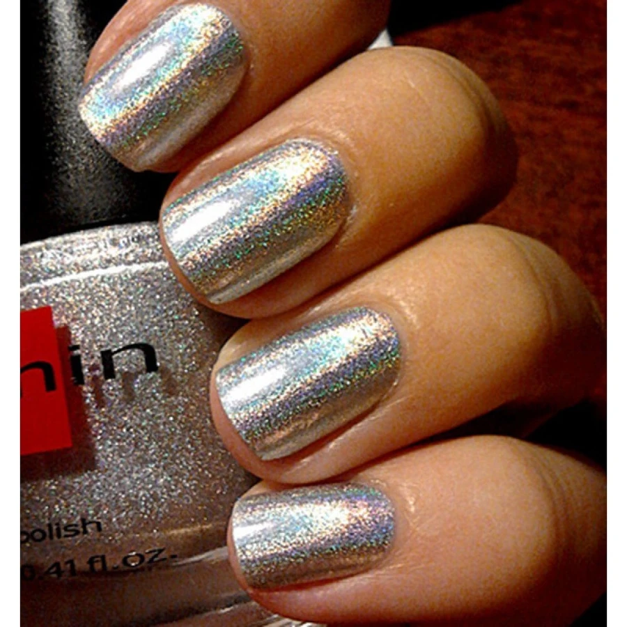 Верхнє покриття з голографічними частинками Sophin Top Coat Holographic Silver срібло 12 мл