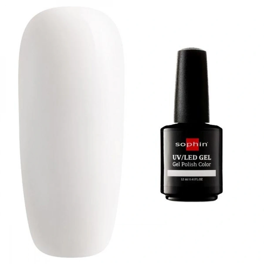 Гель-лак Sophin Gel Polish UV/LED №0720 Ultra White ультра білий, емаль 12 мл