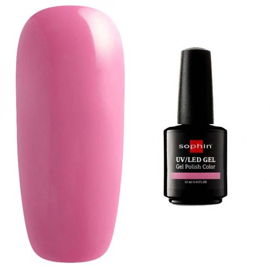Гель-лак Sophin Gel Polish UV/LED №0732 Rose Petal рожево-бузковий, емаль 12 мл