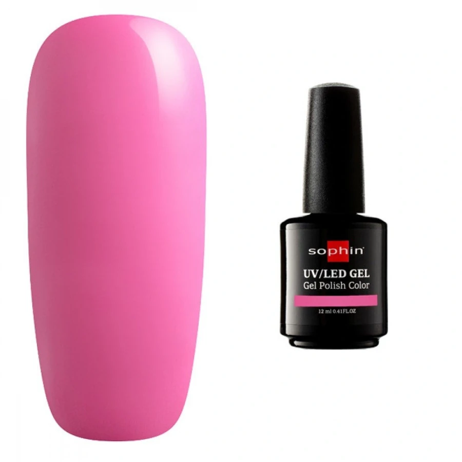 Гель-лак Sophin Gel Polish UV/LED №0747 Stylish Magenta рожевий, емаль 12 мл