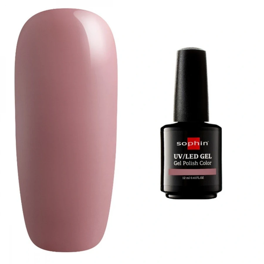 Гель-лак Sophin Gel Polish UV/LED №0755 Cashmere пастельний рожево-бежевий, емаль 12 мл