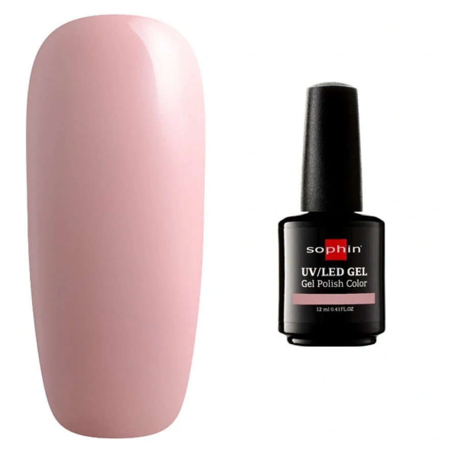 Гель-лак Sophin Gel Polish UV/LED №0756 Marshmallow пастельний рожево-персиковий, емаль 12 мл