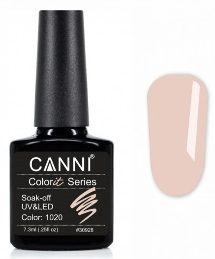 Гель-лак Canni Gel Polish Colorit №1020 крем-брюле, емаль 7,3 мл
