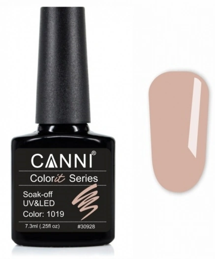 Гель-лак Canni Gel Polish Colorit №1019 капучіно, емаль 7,3 мл