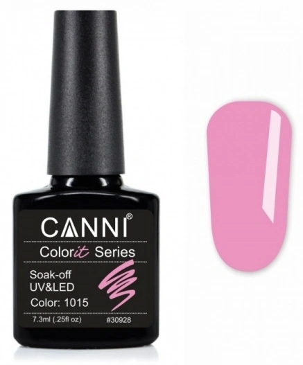 Гель-лак Canni Gel Polish Colorit №1015 рожевий Барбі, емаль 7,3 мл