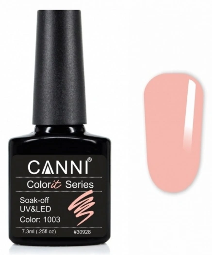 Гель-лак Canni Gel Polish Colorit №1003 рожевий персик, емаль 7,3 мл