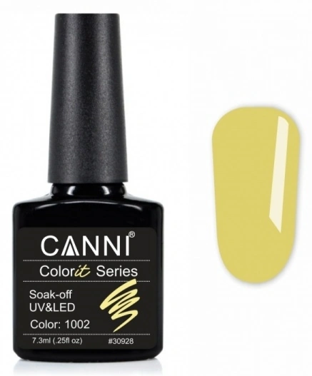 Гель-лак Canni Gel Polish Colorit №1002 канарковий, емаль 7,3 мл