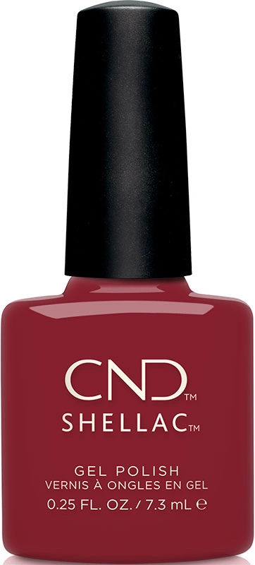 Гель-лак CND Shellac Cherry Apple бордово-червоний, емаль 7,3 мл