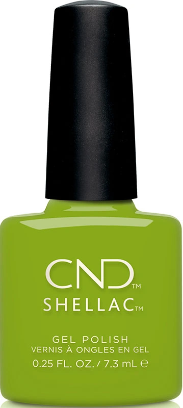 Гель-лак CND Shellac Crip Green зелений, емаль 7,3 мл