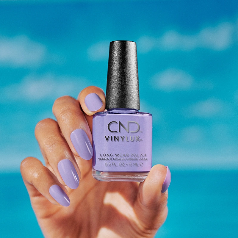 Лак CND Vinylux Get Nauti лавандовий, емаль 15 мл