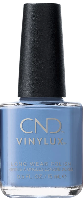 Лак CND Vinylux Down By The Bae насичений небесно-блакитний, емаль 15 мл