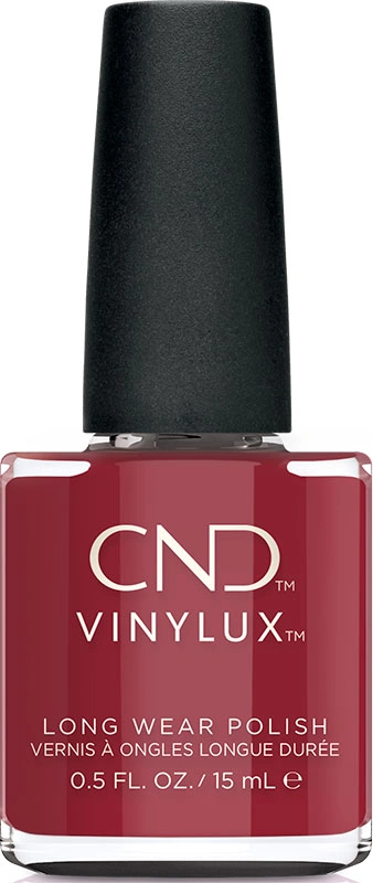 Лак CND VINYLUX 362 Cherry Apple бордово-червоний, емаль 15 мл