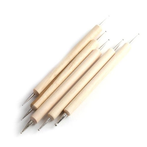 Набір дерев`яних дотсів 5 в 1 YRE Dotting Pen 5 in 1 ND-02