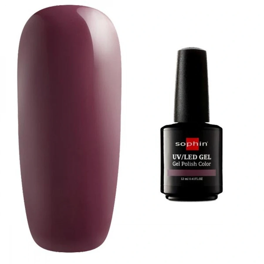 Гель-лак Sophin Gel Polish UV/LED №0729 Desert Plum сливовий, емаль 12 мл