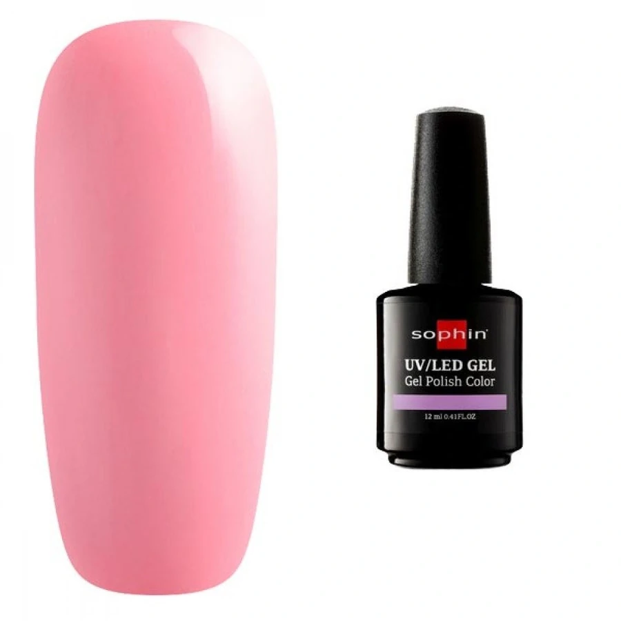 Гель-лак Sophin Gel Polish UV/LED №0746 Pink Ribbon ніжно-рожевий, емаль 12 мл