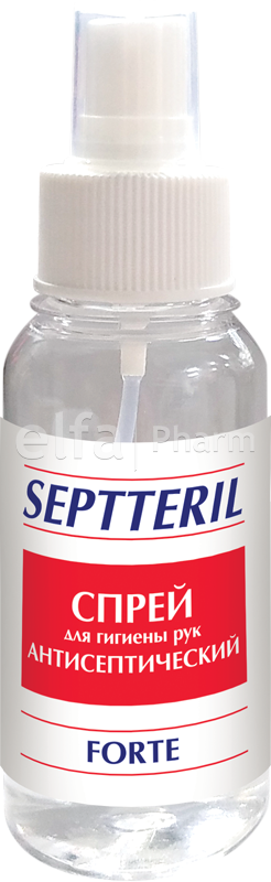 Антисептичний спрей для рук Elfa Pharm Septteril Спрей для гігієни рук Антисептичний FORTE 100 мл