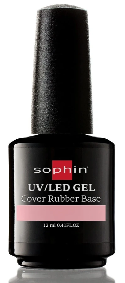Камуфлююче каучукове базове покриття Sophin Cover Rubber Base Nude персиково-бежеве 12 мл