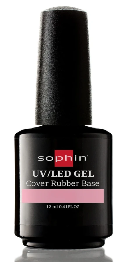 Камуфлююче каучукове базове покриття Sophin Cover Rubber Base Rose рожеве 12 мл