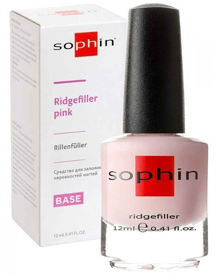 Засіб для заповнення нерівностей нігтів Sophin Ridgefiller Pink рожевий 12 мл