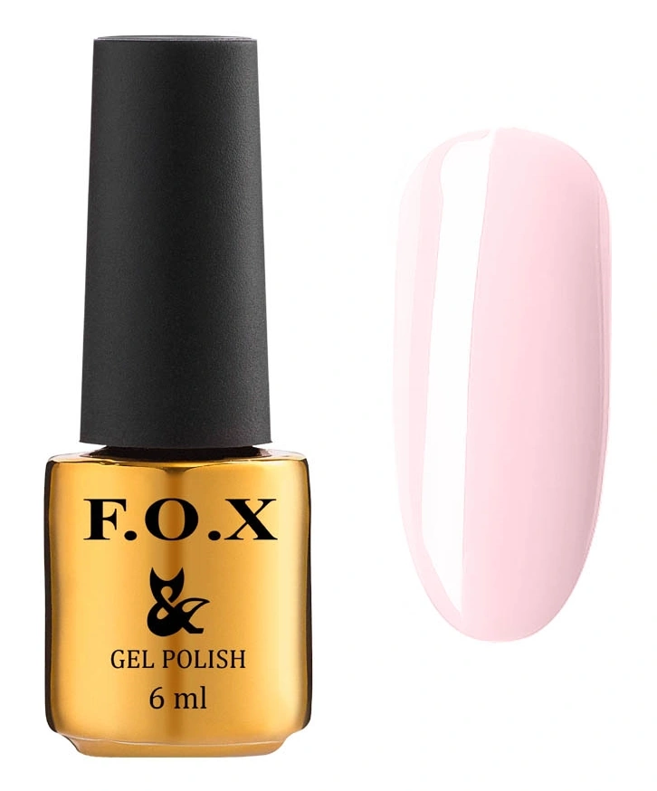 Гель-лак FOX Gel Polish Lady Romantic 585 світлий пастельно-рожевий, емаль 6 мл