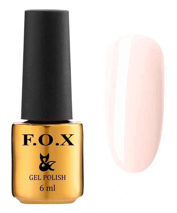 Гель-лак FOX Gel Polish Lady Smart 586 світлий пастельно-бежевий, емаль 6 мл