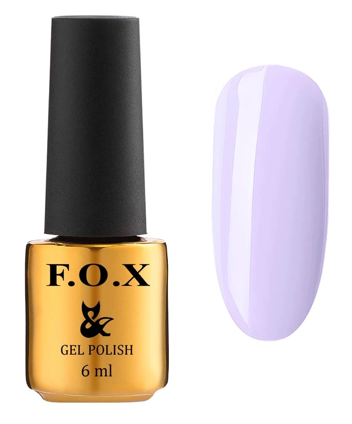 Гель-лак FOX Gel Polish Lady Mysterious 587 світлий пастельно-бузковий, емаль 6 мл