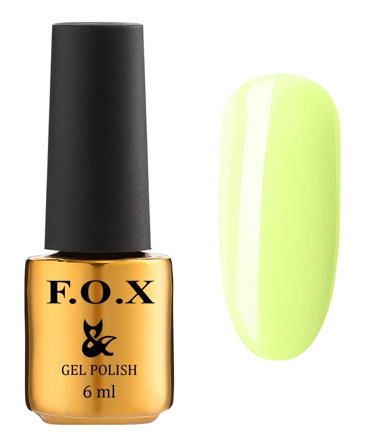 Гель-лак FOX Gel Polish Lady Daring 588 світлий пастельно-лимонний, емаль 6 мл