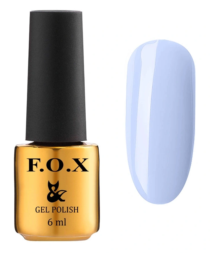 Гель-лак FOX Gel Polish Lady Charming 590 світлий пастельно-ліловий, емаль 6 мл