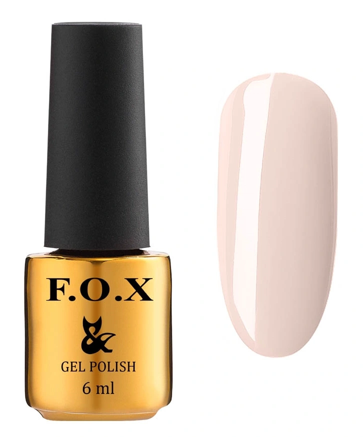Гель-лак FOX Gel Polish Lady Tender 591 пастельний димчасто-рожевий, емаль 6 мл