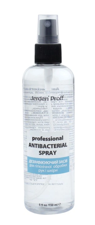 Гель-антисептичний для рук та нігтів Jerden-Proff Professional Antibacterial Spray 150 мл