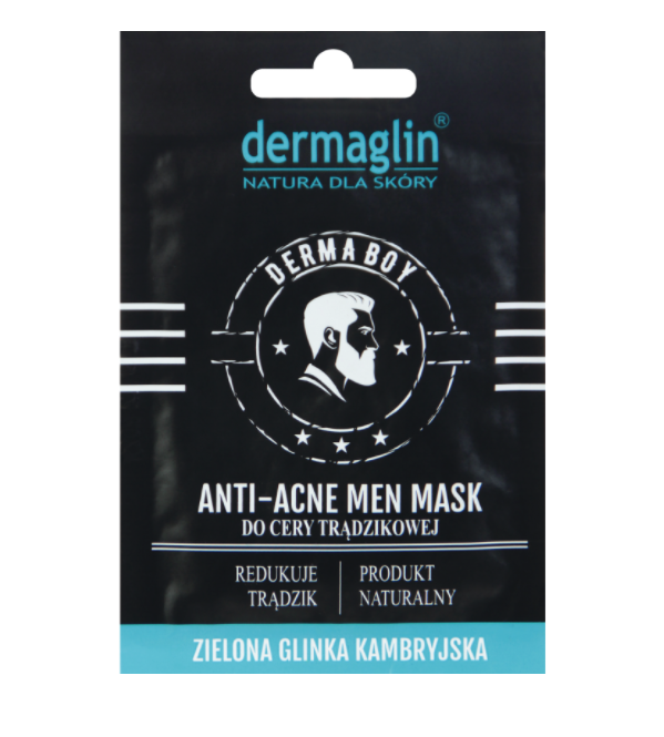 Маска для чоловіків Анти-Акне Dermaglin Mask for Men ANTI-ACNE 20 г
