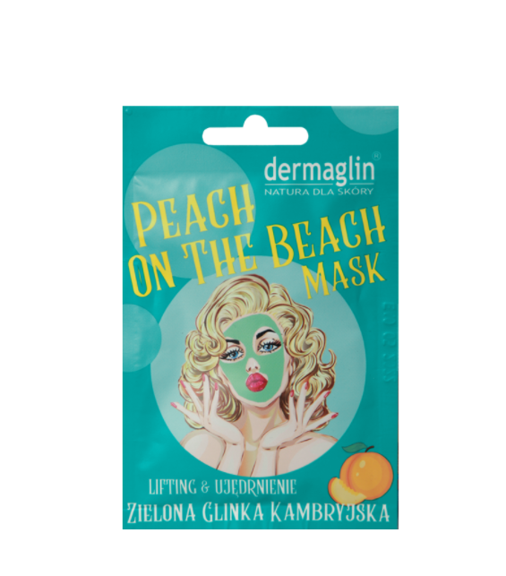 Маска для обличчя Персик на пляжі Dermaglin Mask for Face PEACH ON THE BEACH 20 г