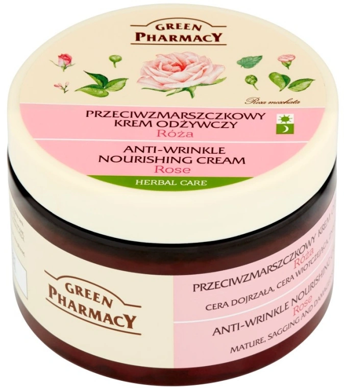 Живильний крем проти зморшок "Троянда" Green Pharmacy Anti-Wrinkle Nourishing Cream Rose 150 мл