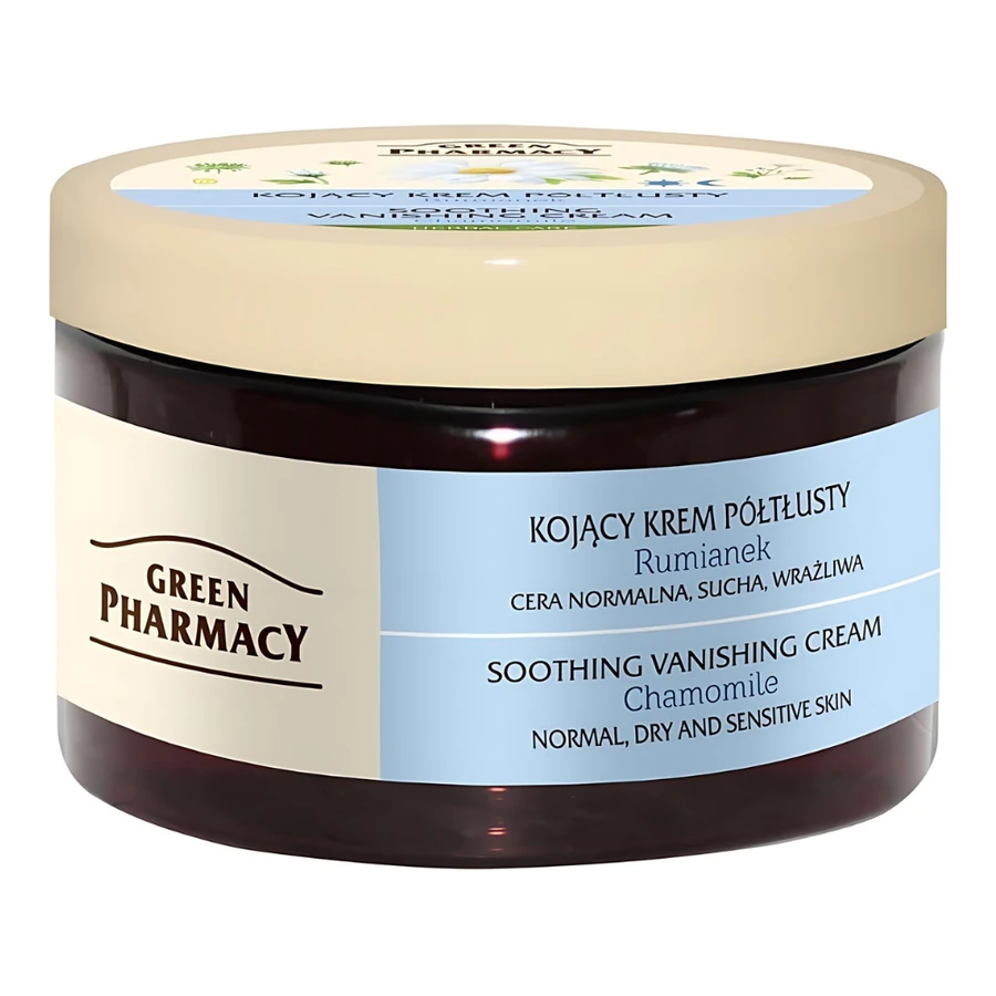 Заспокійливий крем для обличчя Ромашка Green Pharmacy Soothing Vanishing Cream Chamomile 150 мл