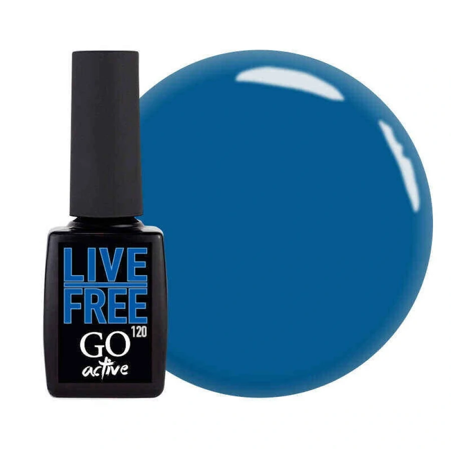 Гель-лак GO Active Gel Polish 120 морський синій, емаль 10 мл