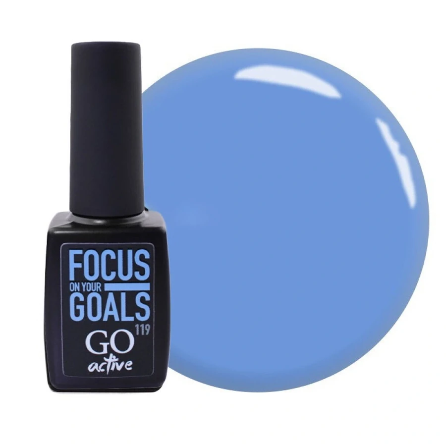 Гель-лак GO Active Gel Polish 119 блакитна хмара, емаль 10 мл