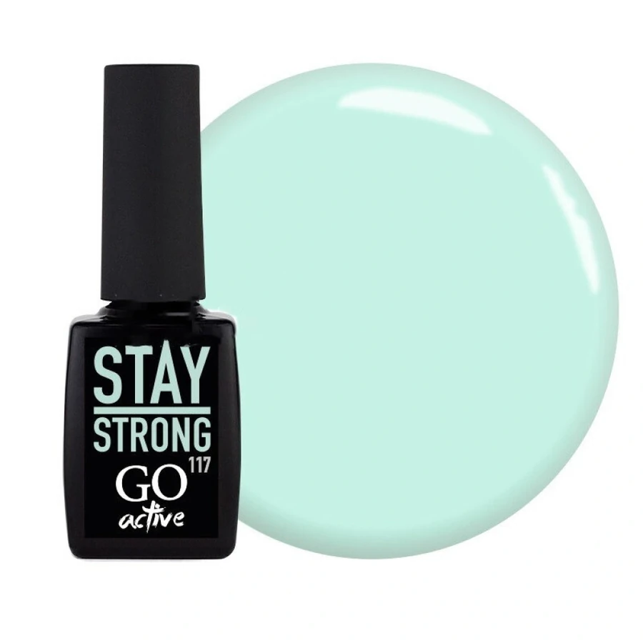 Гель-лак GO Active Gel Polish 117 свіжий м`ятно-блакитний, емаль 10 мл