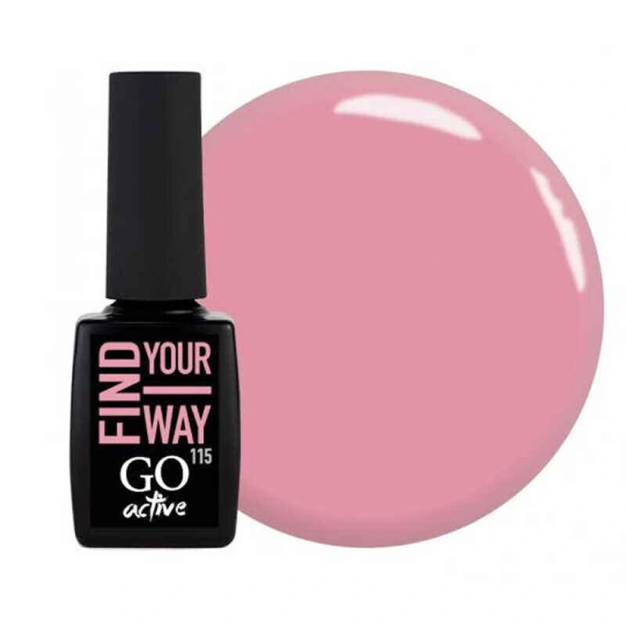Гель-лак GO Active Gel Polish 115 рожевий смузі, емаль 10 мл