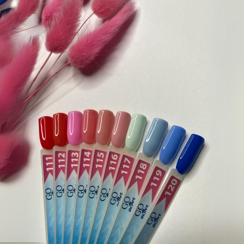 Гель-лак GO Active Gel Polish 114 м`який рожевий, емаль 10 мл