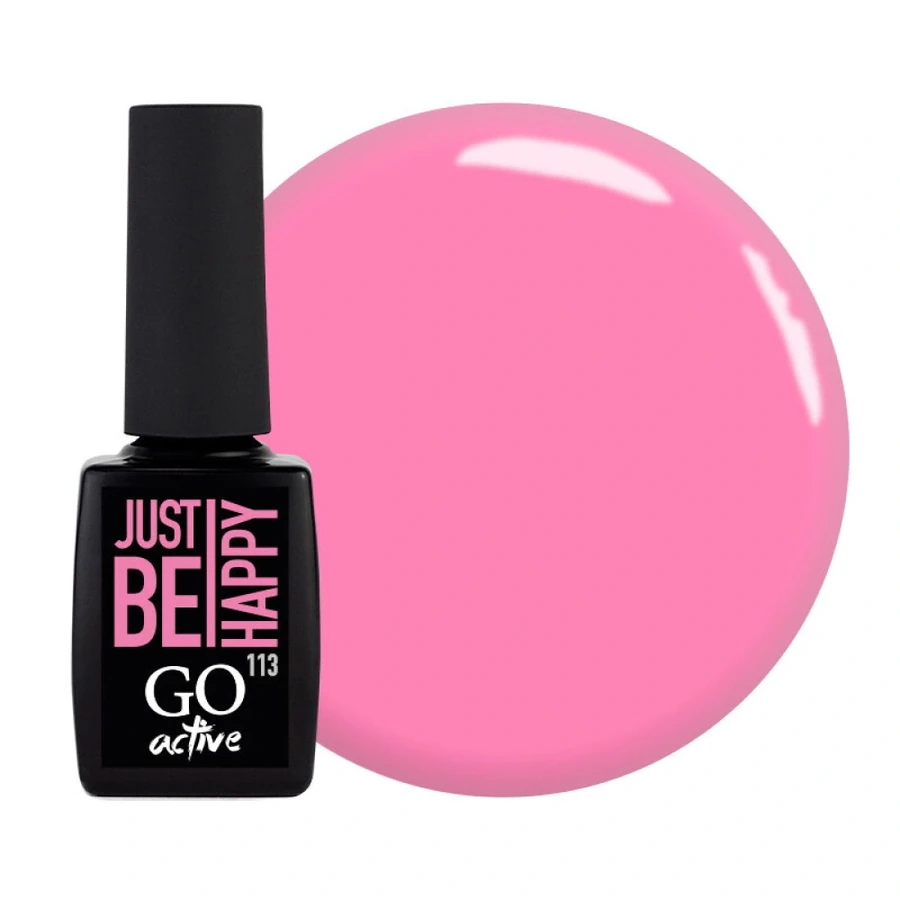 Гель-лак GO Active Gel Polish 113 ляльково-рожевий, емаль 10 мл